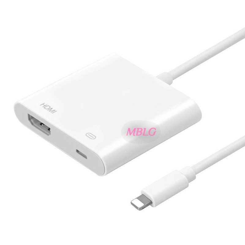 Dụng cụ chuyển đổi Lightning sang HDMI cáp AV TV tương thích với Apple iPhone X 8 7 6 Plus iPad