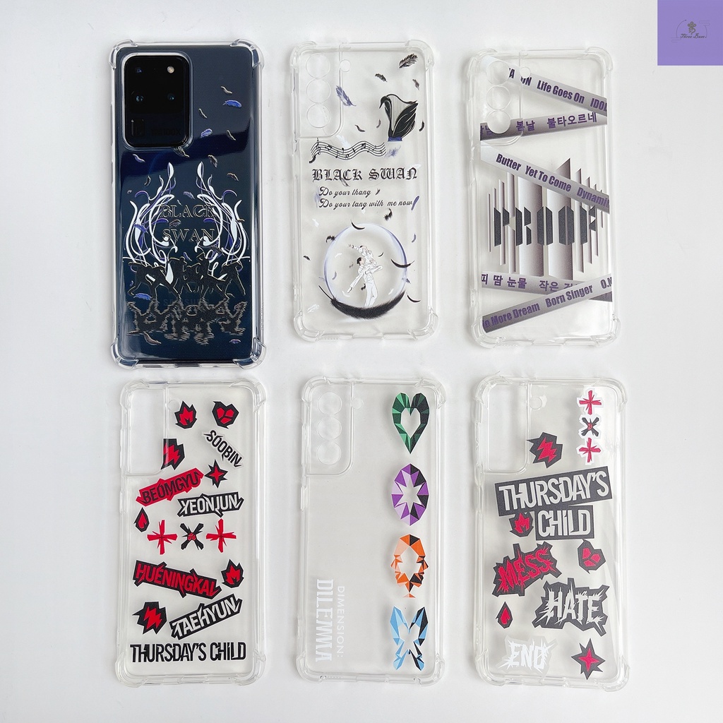 Ốp Điện Thoại TXT Enhypen Blackswan Chống Va Đập Kpop BTSS-613 TXT Cho Samsung HUAWEI OPPO VIVO XIAOMI