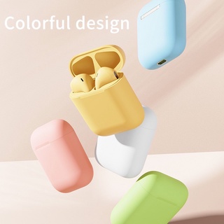 Tai nghe bluetooth không dây Inpods i12 tws v5.0 nút cảm ứng âm thanh HIFI nghe nhạc hay combo vỏ bảo vệ tai nghe case