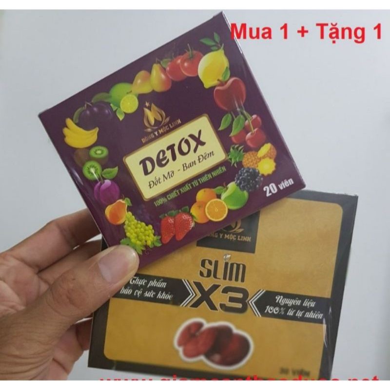 Giảm Cân Slim X3 🎁 Tặng 20 viên Detox đốt mỡ ban đêm ( Chính hãng- Bao hàng công ty) | BigBuy360 - bigbuy360.vn