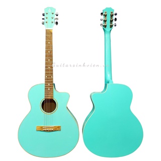 Đàn guitar acoustic màu xanh ngọc chất lượng SV-A1CL - Guitar sinh viên - guitar tập chơi màu xanh - guitarsinhvien.vn