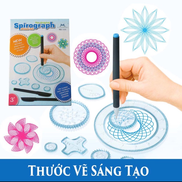 BỘ THƯỚC VẼ SÁNG TẠO SPIROGRAPH