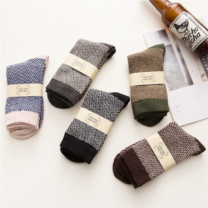 [TonaShoe] Tất Thổ Cẩm Basic 5 Màu Vintage M22