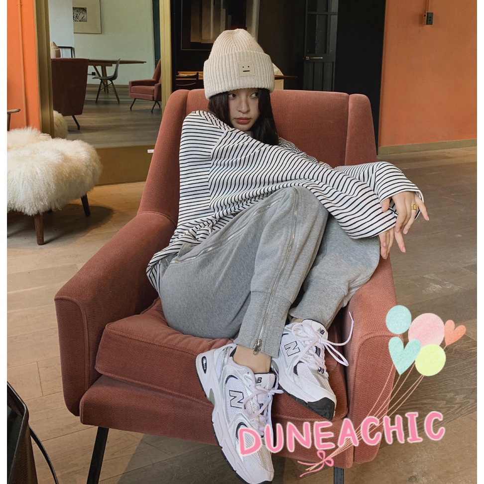 DUNEA Quần Dài Thể Thao Lưng Cao Dáng Rộng Thiết Kế Quyến Rũ Cho Nữ