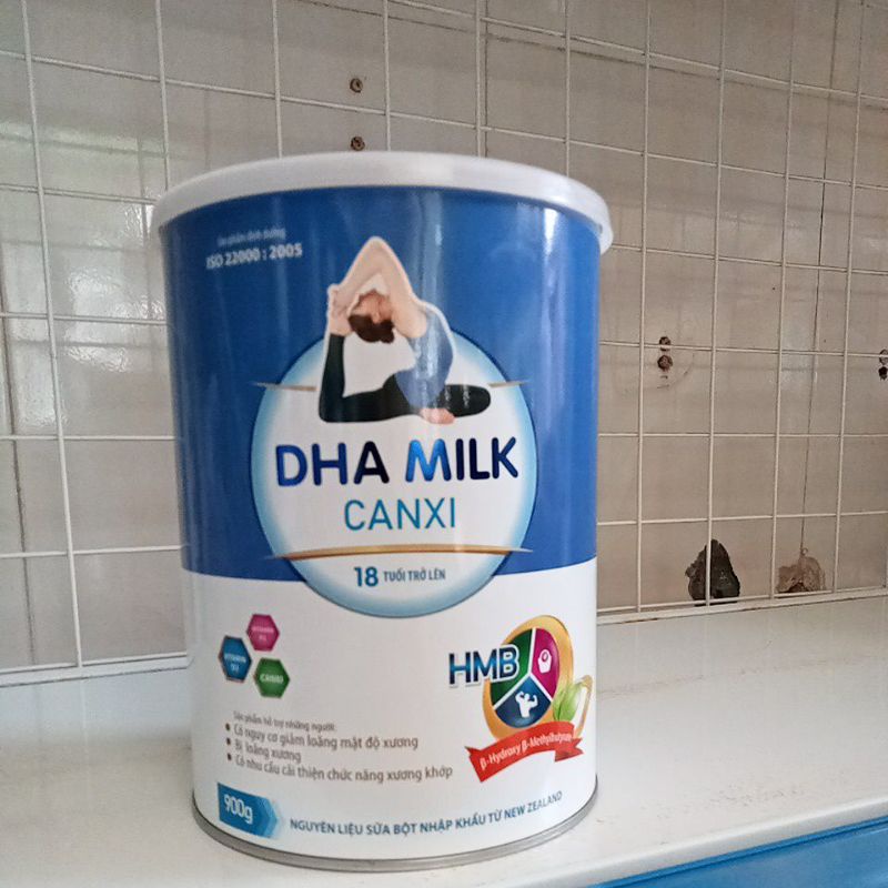 Sữa bột DHA MILK CAXI dành cho người 18 tuổi trở lên hộp 900g