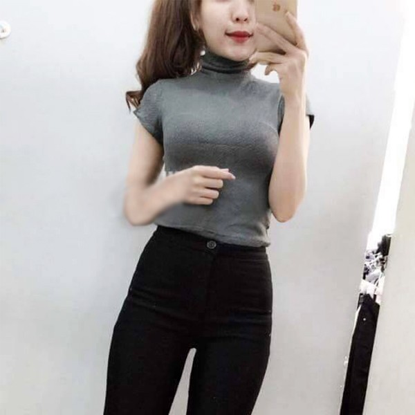 Áo cổ lọ nữ Facioshop TS16