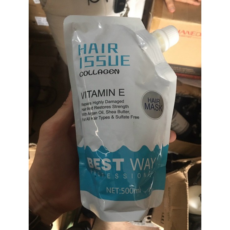 HẤP PHỤC HỒI TÓC COLLAGEN HAIR ISSUE BEST WAY 500ML