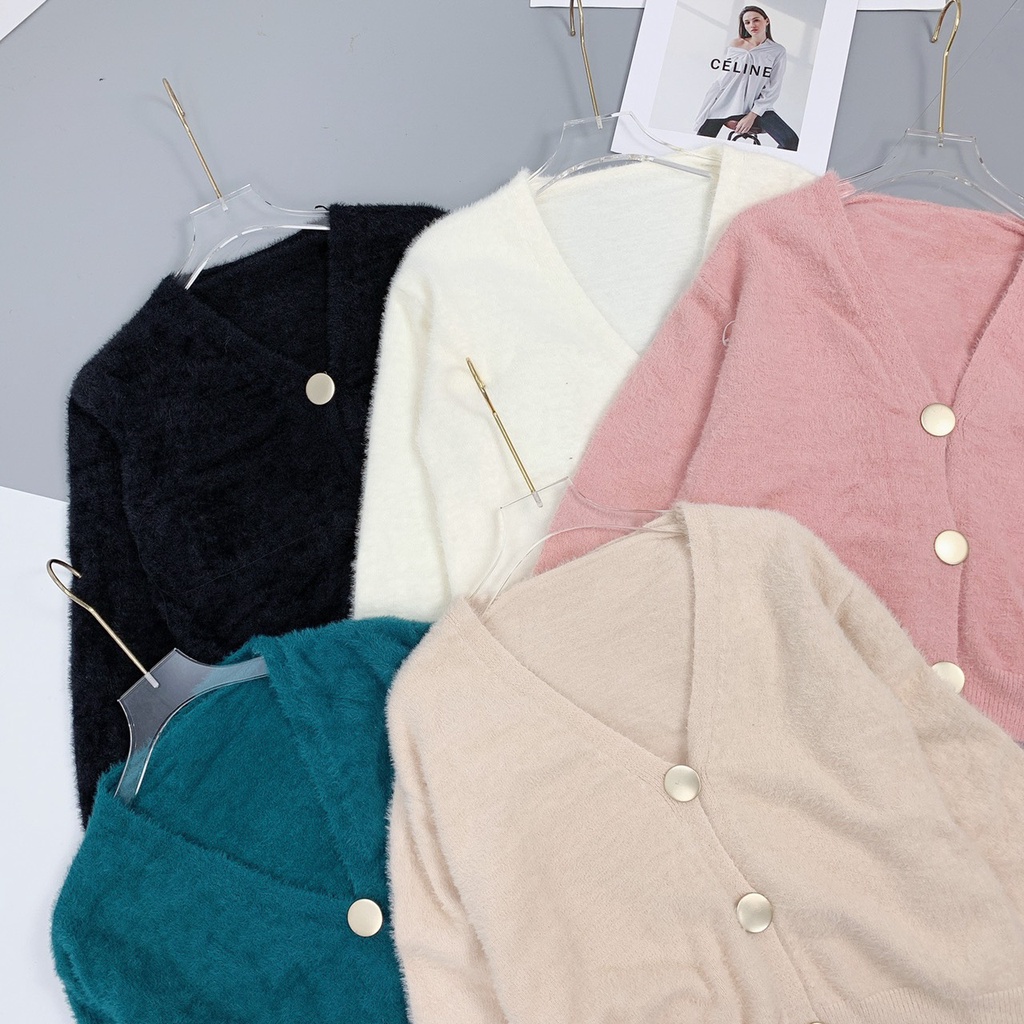 Áo Cardigan Dệt Kim Mỏng Tay Dài Cổ Chữ V Thời Trang Cho Nữ | BigBuy360 - bigbuy360.vn