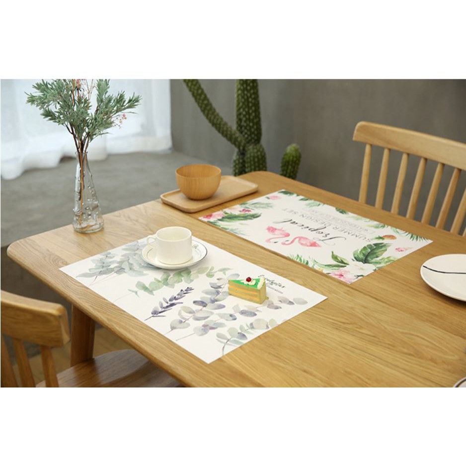 Tấm lót bàn ăn cách nhiệt họa tiết hoạt hình 30x45cm Nhà Xinh Decor miếng lót chén dĩa bàn ăn