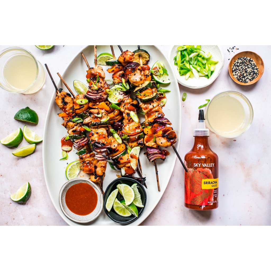 TƯƠNG ỚT GLUTEN-FREE Sky Valley Sriracha Sauce, Vegan, Plant Based, 524g (18.5oz)