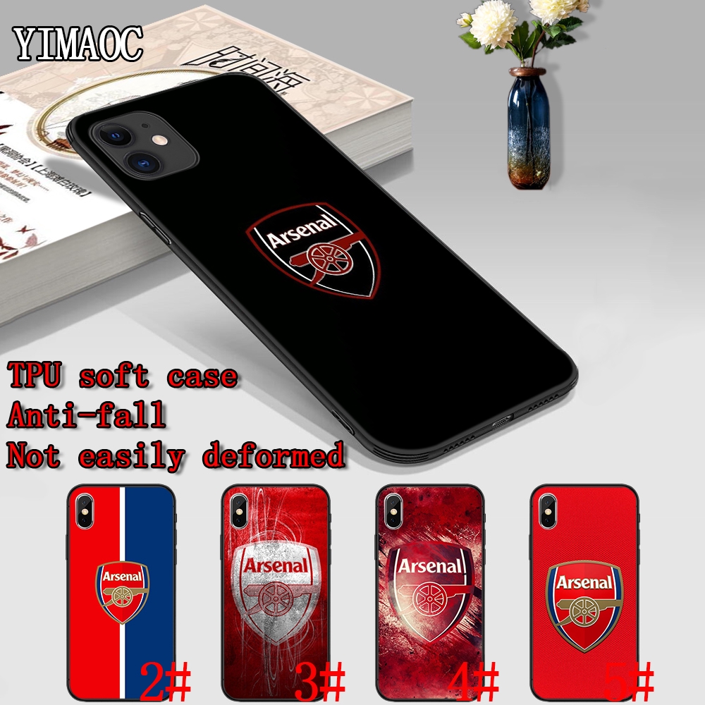 Ốp điện thoại mềm hình Arsenal cho IPhone XS Max XR X 11 Pro 7 8 6 6S Plus 9T