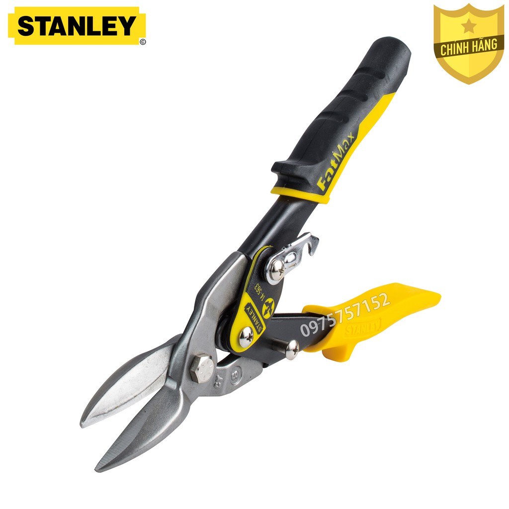 Kéo cắt tôn Inox trợ lực Mỹ FatMax STANLEY 10 inch/ 254mm, kéo cắt xương thạch cao cộng lực, cắt tấm thép cao cấp