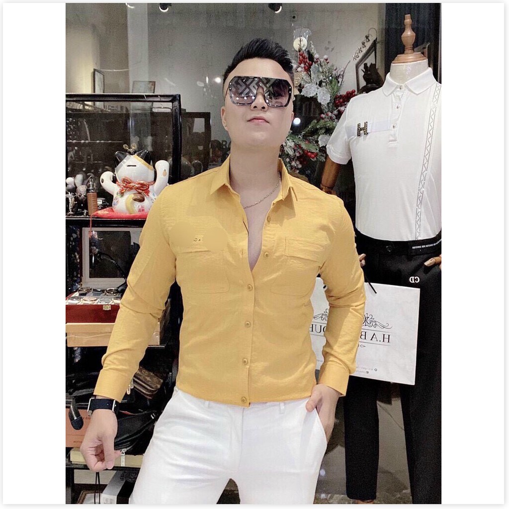 ÁO SƠ MI ĐŨI TAY DÀI,NHIỀU MÀU SẮC SINH ĐỘNG,HỌA TIẾT TRƠN NHƯNG VÔ CÙNG SANG TRỌNG THỜI TRANG MỚI KME