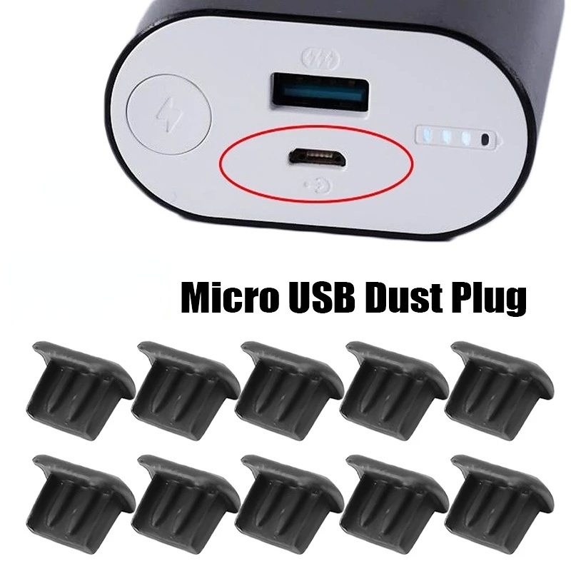 1 Nút Silicon Mềm Đậy Cổng Sạc USB Chống Bụi Chống Thấm Nước Chất Lượng Cao Cho Android Micro USB