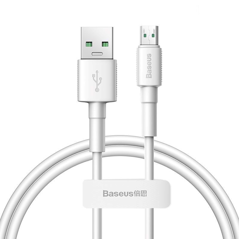 Dây Sạc Iphone Cáp Sạc Baseus Mini White Dài 1M Sạc Nhanh IP(2.4A)/Micro USB (2.4A)/Type C (3A) - Hỗ Trợ Truyền Dữ Liệu