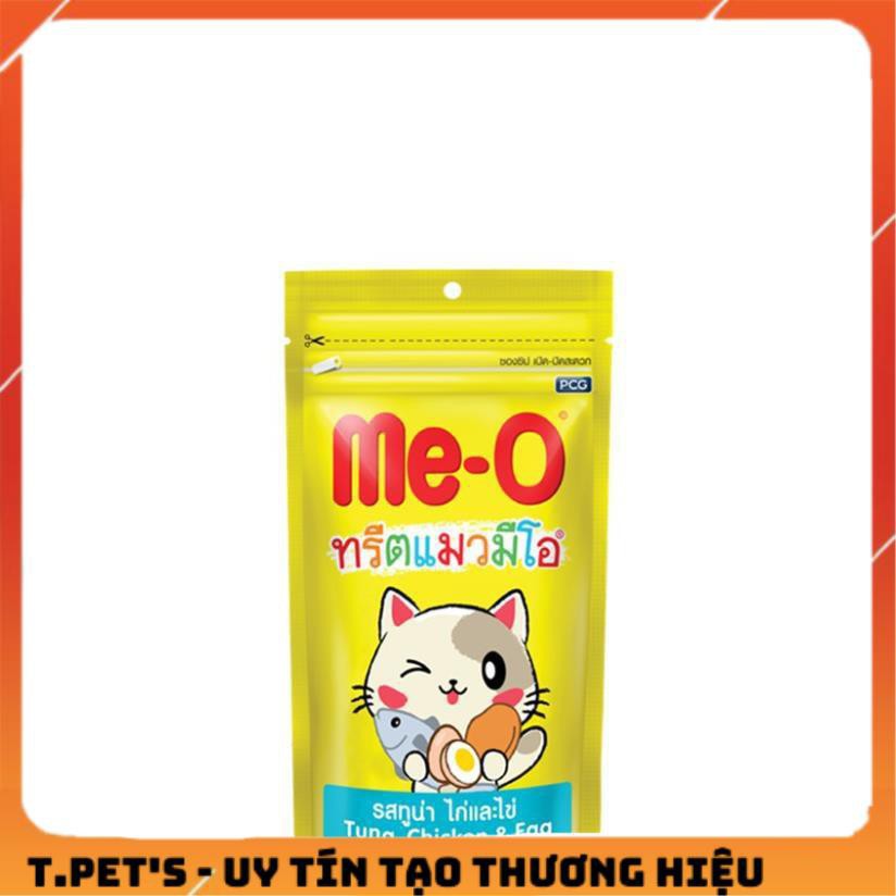 BÁNH THƯỞNG ME- O (3 vị) 50gr thức ăn cho mèo HƯƠNG VỊ TÔM CÁ NGỪ GÀ TRỨNG- Cá hồi