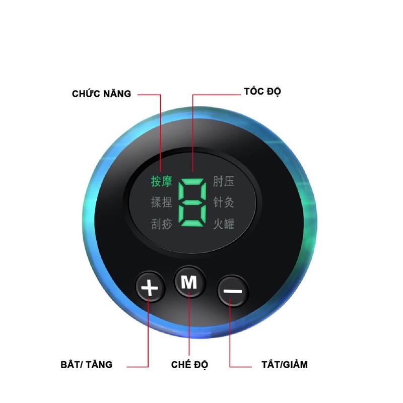 Máy Massage Chân Thông Minh EMS Vật Lý Trị Liệu 8 Chế Độ Chân Sạc USB