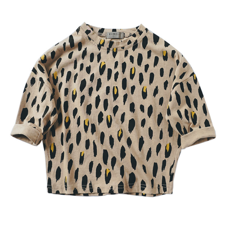 Áo Thun Họa Tiết Da Báo Thời Trang Mùa Xuân 2020 Cho Bé Trai
