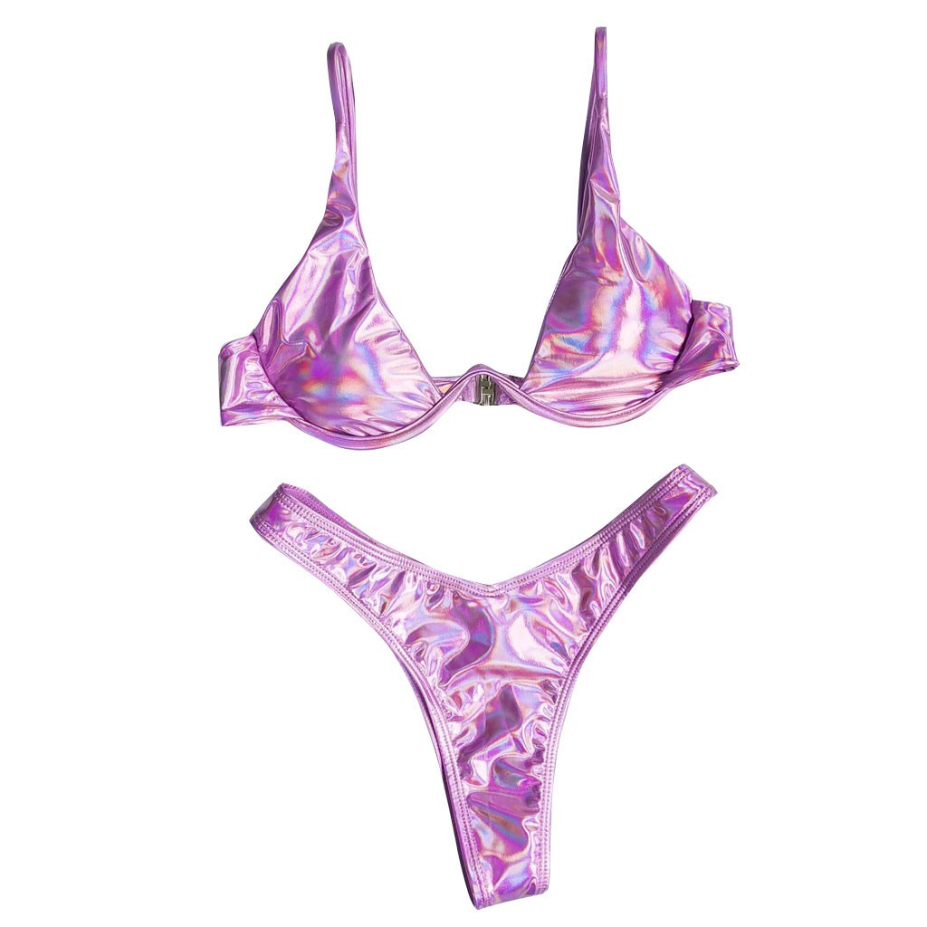 Bikini Nữ Màu Trơn Có Đệm Nâng Ngực | BigBuy360 - bigbuy360.vn