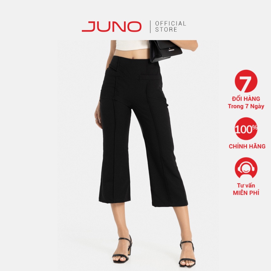 Quần Ống Loe JUNO Dáng Lửng JNQDA016