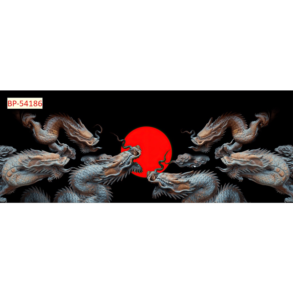 Tranh Cá Chép và Hồ Sen dán tường 3D chất lượng cao