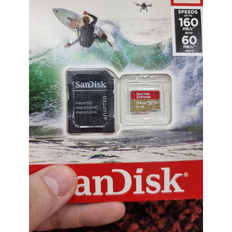 [MUA 1 TẶNG 1] Thẻ nhớ cao cấp MicroSD Sandisk Extreme 64GB V30