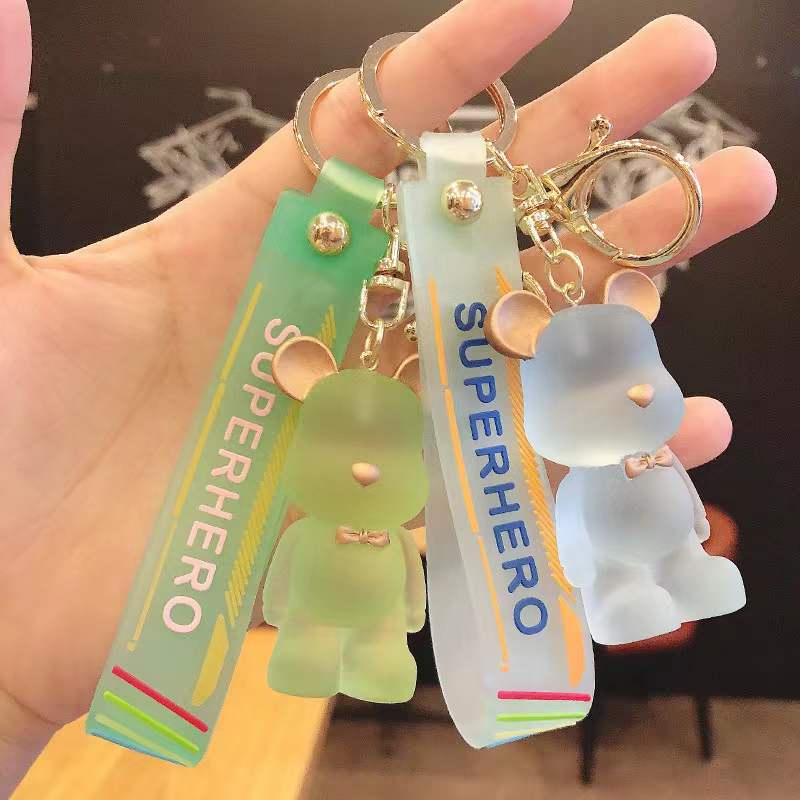 Móc Khóa Hình Gấu Đính Đá Xinh Xắn Dễ Thương