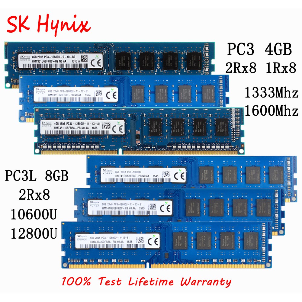 Sk Mô Đun Bộ Nhớ Hypnix 4gb 8gb 1rx8 2rx8 pc3 pc3l 10600 12800 ddr3 ddr3l 1333mhz 1600mhz dimm ram Chuyên Dụng