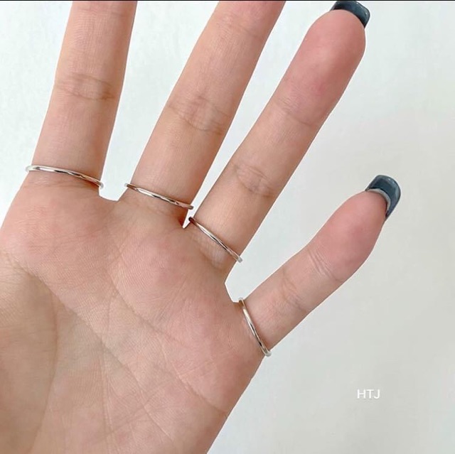 NHẪN CHỈ NHỎ ĐỦ SIZE CHO NỮ- NHẪN BẠC TA