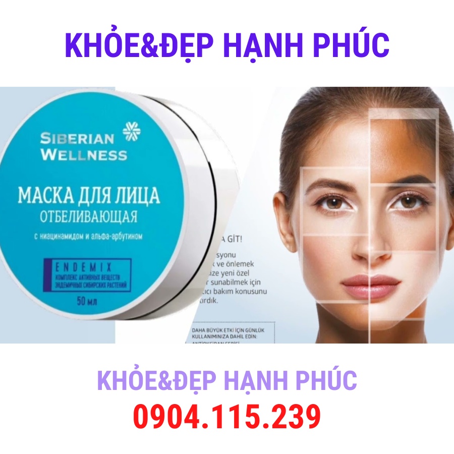 (415753 - T3/24) Mặt nạ dưỡng trắng ban đêm Siberian whitening face mask – 50 ml/hộp