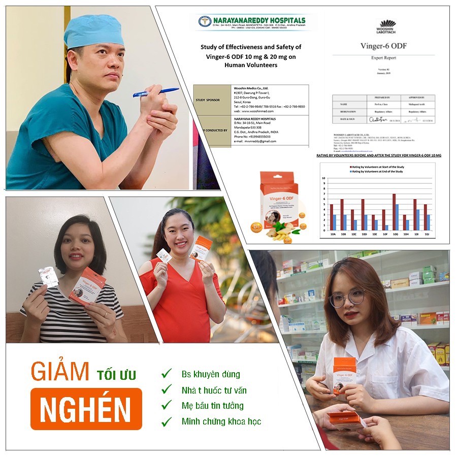 Miếng ngậm giảm ốm nghén Vinger 6 (Chính hãng) - Dành cho phụ nữ mang thai | BigBuy360 - bigbuy360.vn