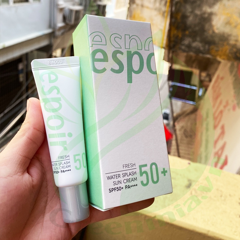 Kem Chống Nắng Espoir Màu Xanh Cấp Nước Căng Mượt Espoir Fresh Water Splash Sun Cream SPF50+ PA++++