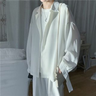 Áo sơ mi cổ vest dáng rộng