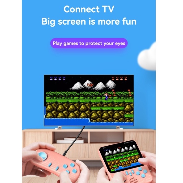 Máy chơi game cầm tay G7 666 trò chơi màu sắc HD vui nhộn dành cho trẻ em