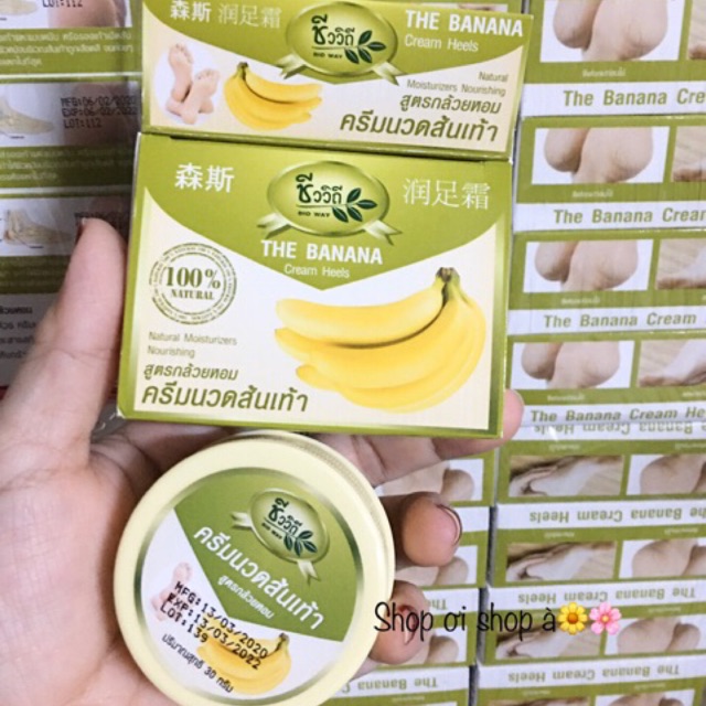 🌼🌸Kem trị nứt gót chân Chuối The Banana Cream Heels Thái lan 30g | BigBuy360 - bigbuy360.vn