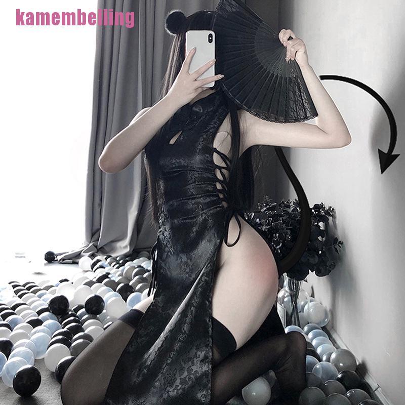 Bộ Đồ Ngủ Kiểu Sườn Xám Phong Cách Retro Gợi Cảm | BigBuy360 - bigbuy360.vn