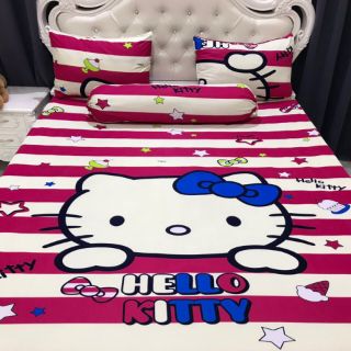 Bộ Drap Thun THÁI LAN 3D mát lạnh 4 mó