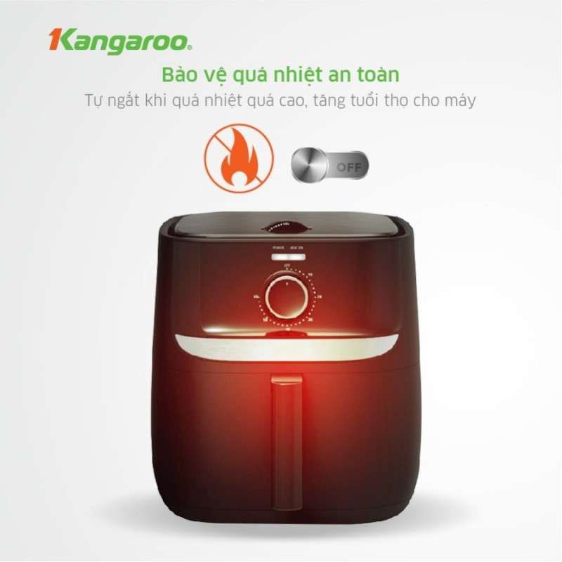 NỒI CHIÊN KHÔNG DẦU KANGAROO KG6AF1 ( 6 LÍT - 1700W )