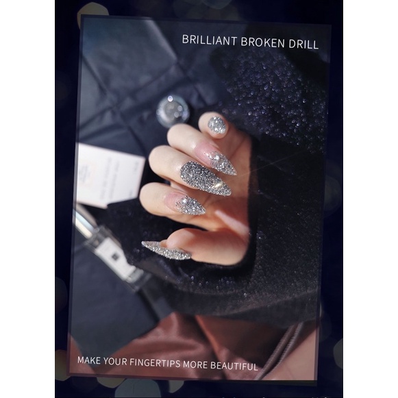 bột tráng gương kim cương siêu sáng trang trí nail
