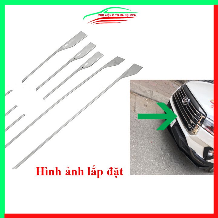 Ốp mặt ca lăng, calang Inox cho xe Innova 2021-2022 Cao Cấp