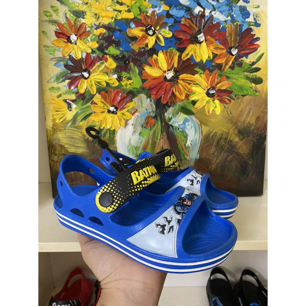 Sandal Superman Bé Trai Êm Nhẹ, Chống Trơn Trượt Tốt Phù Hợp Cho Bé Đi Chơi Đi Học Sz 30-33