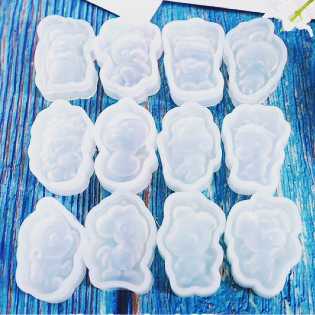 90-115k bộ khuôn làm mặt dây chuyền trang sức resin 12 con giáp