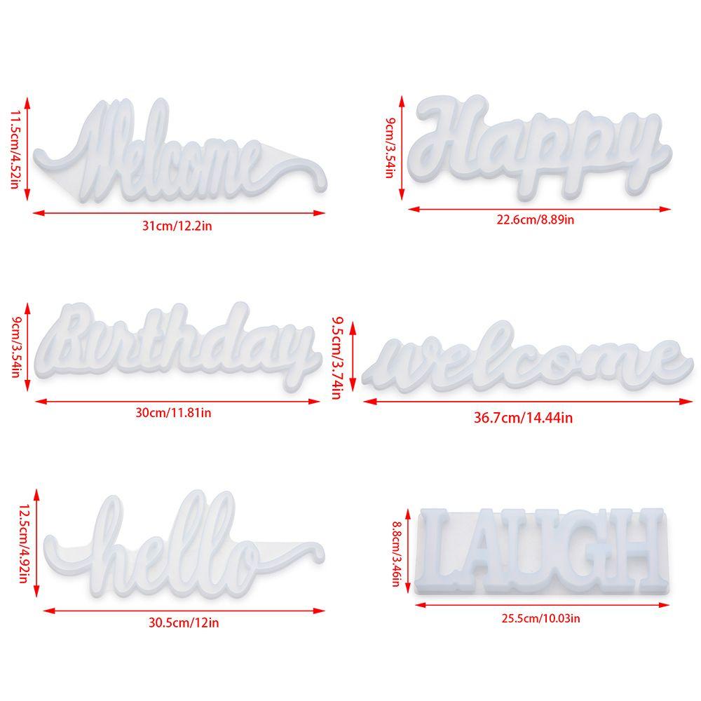 Khuôn Nhựa Hình Chữ Happy Birthday Xinh Xắn