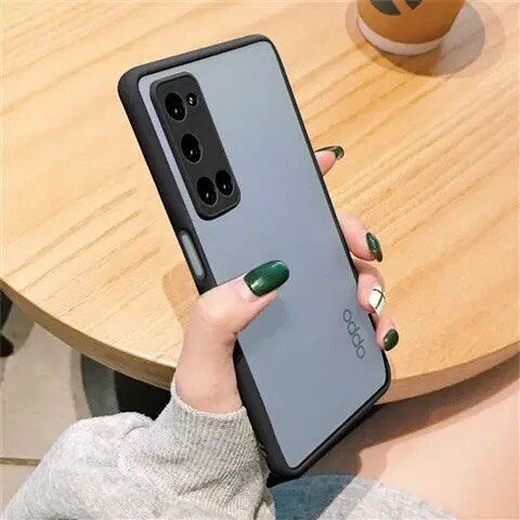 OPPO Reno 4 4F 4Pro A15 A53 A52 A72 A92 A5 A9 2020 A5s A7 A12 A11K A3S A5 A8 A31 A9 A9X F11 Vỏ Có Nắp Bảo Vệ ống Kính Máy ảnh Mờ Mờ