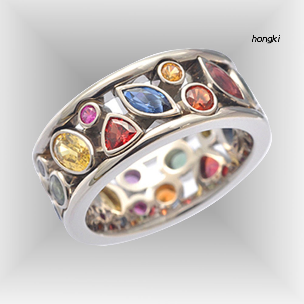 Nhẫn Hợp Kim Đính Đá Kiểu Dáng Độc Đáo Cho Nữ