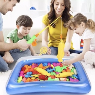 Bộ bể phao câu cá cho bé ( kèm hơn 20 sinh vật biển)