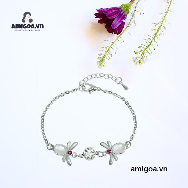 Vòng Đeo Tay Hình Chú Ong Màu Vàng Hồng Nhỏ Xinh Phong Cách Dân Tộc Cho Nữ