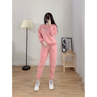 Bộ nỉ pastel nữ