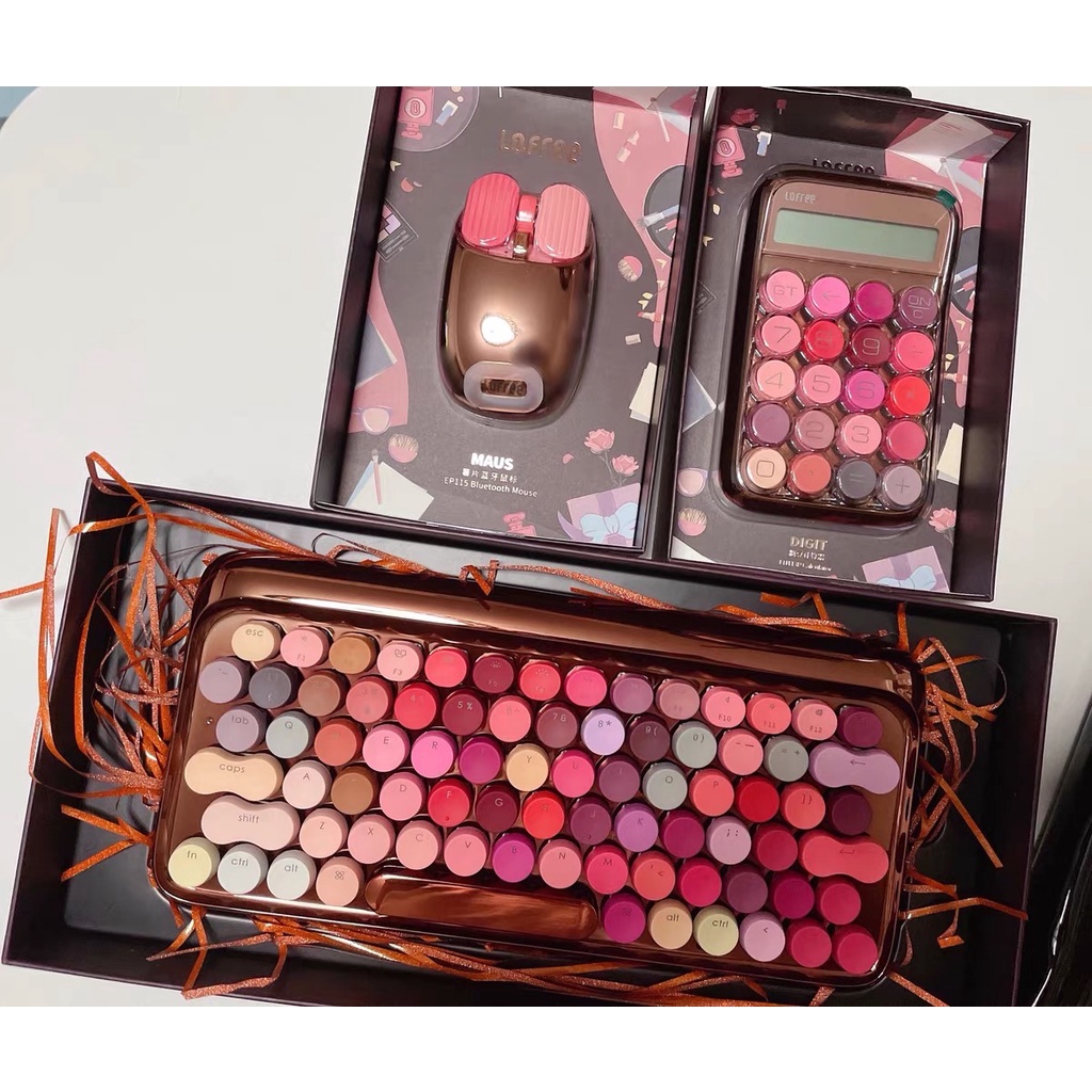 Chuột máy tính không dây Lofree màu Rose Bloom chính hãng