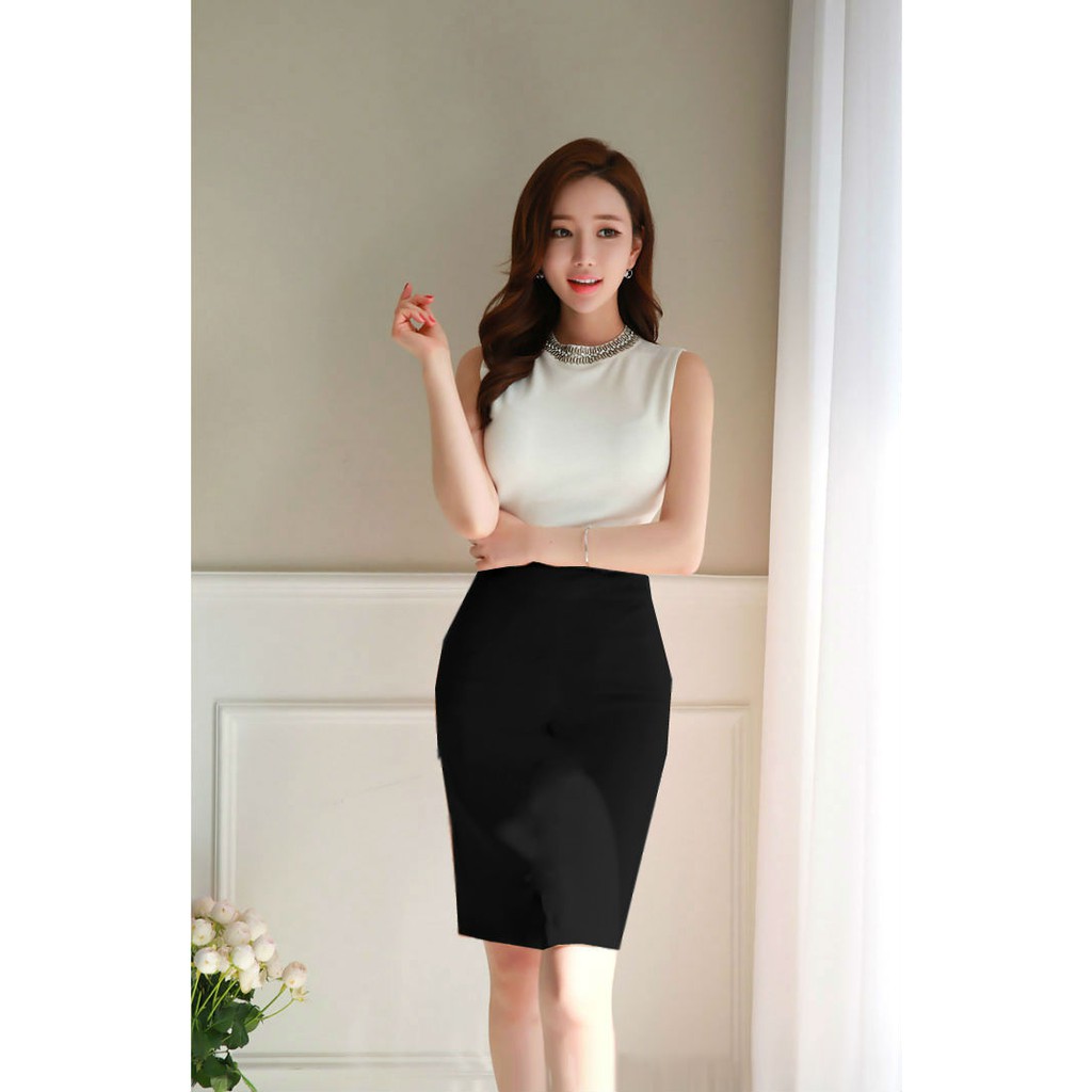 CHÂN VÁY BÚT CHÌ ÔM DÀI QUA GỐI SẼ TÀ SAU LƯNG DÂY KÉO KÈM TÚI THU ĐÔNG GIÁ RẺ | BigBuy360 - bigbuy360.vn